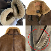 U.S. ARMY US SHEEPSKIN INTERNATIONAL ユーエス シープスキン インターナショナル AIR FORCE 米空軍 B3 Flight Jacket フライトジャケット ブラウン DWG 66M2122 / CONTRACT 6331 USA製 Size S 福生店
