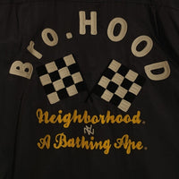 NEIGHBORHOOD ネイバーフッド BAPE アベイシングエイプ レーヨン コットン ボーリングシャツ ブラック Size XXL 福生店