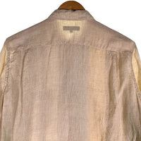 COMME des GARCONS HOMME コムデギャルソンオム リネン マルチパッチワークシャツ 長袖 オフホワイト HS-B039 AD2016 Size M 福生店