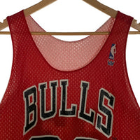 80's Sand-Knit NBA シカゴ・ブルズ マイケルジョーダン 23 メッシュ ゲームシャツ レッド Size M 福生店