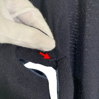 PRADA プラダ ドライバーズニット ジップアップウールセーター ネイビー UMC470 やや薄手 Size 48 福生店