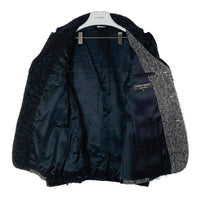COMME des GARCONS HOMME PLUS コムデギャルソンオムプリュス PJ-J078 AD2012 クレイジーパターン 切替 3つボタン テーラードジャケット ブラック sizeXS 瑞穂店
