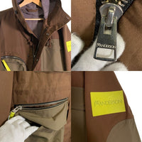 JW ANDERSON ジェイダブリューアンダーソン マルチポケット ジップアップジャケット フード ブラウン ポリエステル CO0198PG0579600 Size 38 福生店