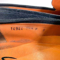 Santoni サントーニ スウェード コインローファー ネイビー B33B Size 8 福生店