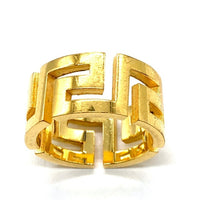 VERSACE ヴェルサーチ グリーク リング 19号 ゴールド 瑞穂店