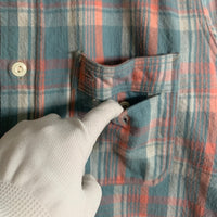 WAREHOUSE ウエアハウス フランネルチェックシャツ ブルー Size L 福生店