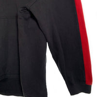 00's NIKE ナイキ サイドライン ロゴ刺繡 プルオーバースウェットパーカー ブラック レッド Size XL 福生店