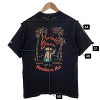 SUN SURF サンサーフ Menehune Hut メネフネ ハット バックプリント 半袖 Tシャツ ブラック USA製 Size S 福生店