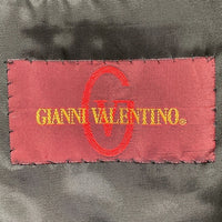 GIANNI VALENTINO ジャンニヴァレンチノ ウール ダブルコート ブラック sizeL 瑞穂店