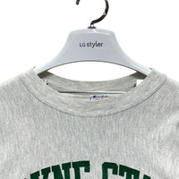 90's Champion チャンピオン WAYNE STATE UNIVERSITY リバースウィーブ スウェットトレーナー グレー USA製 トリコ刺繡 Size L 瑞穂店