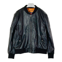 MOTO FIELD モトフィールド MF-LJ131N MA-1 パット入 シングルライダース ラムレザー ジャケット ブラック size3L 瑞穂店