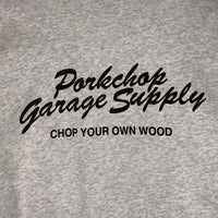 PORKCHOP ポークチョップ プリント スウェットクルーネックトレーナー オートミール Size L 福生店