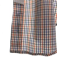 Ralph Lauren ラルフローレン YARMOUTH ボタンダウンチェックシャツ コットンピンポイントオックスフォード ホワイト オレンジ Size 15 福生店