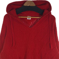 JOINT WORKS ジョイントワークス メキシカンパーカー コットン アクリルニット レッド Size L 福生店
