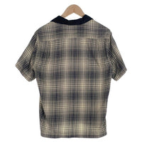 Style Eyes スタイルアイズ オープンカラー チェックシャツ 半袖 ブラック アイボリー SE35055 Size M 福生店