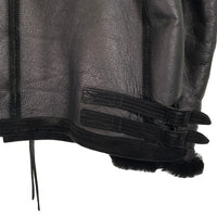 NEIGHBORHOOD ネイバーフッド 19AW B-3 M-JKT フライトジャケット リアルムートン 羊革 ブラック 192SZNH-JKM01 Size XL 福生店
