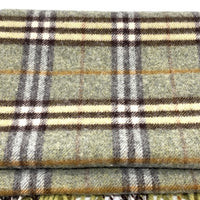 BURBERRY バーバリー ノバチェック ウールマフラー イングランド製 グリーン グレー 福生店