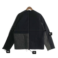 THRIFTY LOOK スリフティー ルック 再構築 DENIM REMAKE ENGINEERED JACKET デニム リメイク エンジニア ジャケット ブラック Size XL相当 福生店