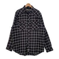 PRO CLUB プロクラブ コットン ポリエステル ボタンダウンチェックシャツ ブラック Size 4XL 福生店