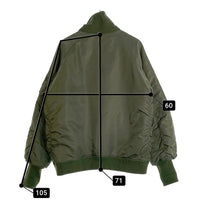 STUSSY ステューシー FRAGMENT DESIGN フラグメント デザイン 35TH 15AW MA-1 SF BOMBER JACKET ボンバージャケット オリーブ Size XL 福生店