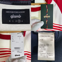 glamb グラム Raglan logo CS/ラグランロゴカットソー レイヤード プリントTシャツ レッド GB0120/CS06 Size 3 福生店