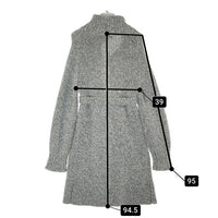 A.P.C. アーペーセー 畦編みウールコート グレー sizeS 瑞穂店