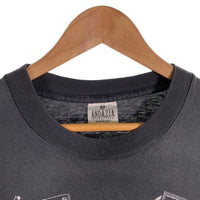 90's M.C.Escher エッシャー ダブルサイド マルチプリント Tシャツ ブラック だまし絵 ANDAZIA USA製 Size XL 福生店