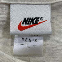 90's NIKE ナイキ ロゴプリント Tシャツ オートミール 日本製 Size L 福生店