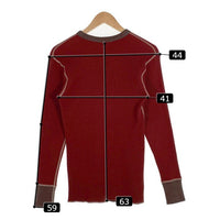 FREEWHEELERS フリーホイラーズ パワーウェア COLONIAL 2トーン サーマルカットソー ボルドー Size M 相当 福生店