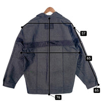 ROCAWEAR ロカウェア ブラックデニム 切替 トラッカージャケット ブラック Size L 福生店