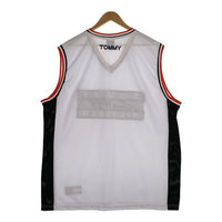90's TOMMY HILFIGER トミーヒルフィガー メッシュ ゲームシャツ ユニフォーム ホワイト Size XL 福生店