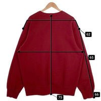 SUPREME シュプリーム 22AW Box Logo Crew Neck ボックス クルーネック スウェット バーガンディー カナダ製 Size XL 福生店