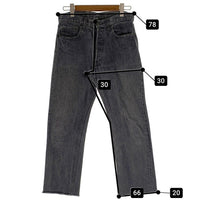 90's Levi's リーバイス 501-0658 ブラックデニムパンツ ジーンズ USA製 裾カットオフ Size 32×30 福生店