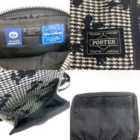 PORTER ポーター Disney ディズニー BEAMS BOY ビームスボーイ 総柄 ショルダーバッグ ブラック×ホワイト 瑞穂店