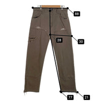 UNIFORM STUDIOS ユニフォームスタジオ ダメージ加工 ダブルニーペインターパンツ ブラウン Size 32 福生店
