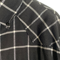 PRO CLUB プロクラブ コットン ポリエステル ボタンダウンチェックシャツ ブラック Size 4XL 福生店