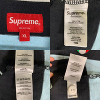 SUPREME シュプリーム 22SS Stripe Rugby ストライプラグビー ラガーシャツ ブルー ブラック Size XL 福生店