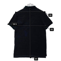 Vivienne Westwood MAN ヴィヴィアンウェストウッドマン オーブ刺繡 鹿の子 ポロシャツ ブラック Size 44 瑞穂店