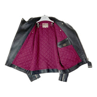 ADDICT CLOTHES アディクトクローズ AD-03 AD-03 BRITISH ASYMMETRY JACKET (SHEEP) シープスキン ライダースジャケット ブラック size46 瑞穂店