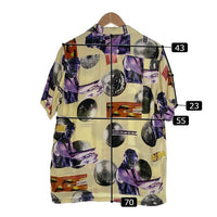 WACKO MARIA ワコマリア DJ HARVEY オープンカラーレーヨンシャツ イエロー Size S 福生店