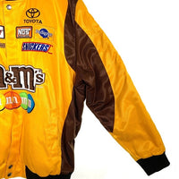 CHASE AUTHENTICS チェイス NASCAR M&M's レーシングジャケット イエロー ブラウン ワッペン リブ Size 2XL 福生店