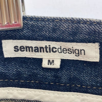 semanticdesign セマンティックデザイン Y2K マルチジップディテール デザイン フレアデニム インディゴ sizeM 瑞穂店