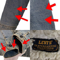 LEVI'S SKATEBOADING COLLECTION リーバイス スケートボーディングコレクション ボア デニムトラッカージャケット インディゴ 34989-0000 Size M 福生店