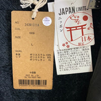 Norton ノートン フェイクスウェード ジップアップパーカー ブラック 裏ボア 243N1311A Size L 瑞穂店