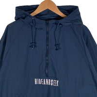 Hide and Seek ハイドアンドシーク 24SS Nylon Anrack ナイロン アノラック プルオーバージャケット ネイビー HJ-010124 Size M 福生店