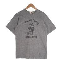 SAMURAI JEANS サムライジーンズ JPN.AIR CORPS OSAKA PREF. 半袖 プリント Tシャツ グレー SizeL 福生店