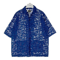 Needles ニードルズ MR252 Cabana Shirt Lace Cloth カバナシャツ レース生地 ブルー sizeL 瑞穂店