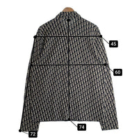 Christian Dior クリスチャンディオール Oblique Overshirt 長袖 ロングスリーブ オブリーク ジャガード オーバーシャツ ネイビー ホワイト 023M550AT099 Size XL 福生店