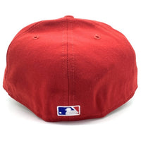 90's New Era ニューエラ MLB ニューヨーク・ヤンキース 59FIFTY ベースボールキャップ レッド ウール USA製 Size 7 3/8 (56.8cm) 福生店
