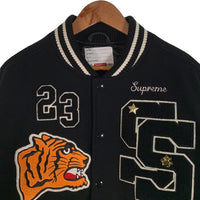 SUPREME シュプリーム 23AW Tiger Varsity Jacket タイガーバーシティジャケット スタジャン 袖レザー Size M 福生店